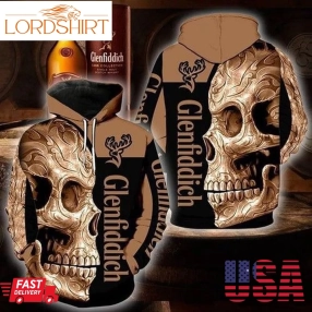 Skull Glenfiddich Zip Hoodies Custom 3D