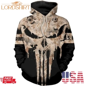 Skull Holding Fox Racing Men And Women 3D Full Printing Hoodie