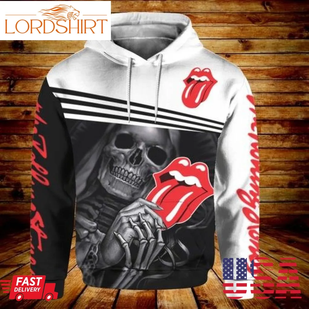 Skull Hug Rolling Stones Men And Women 3D Full Printing Hoodie Shirt The Rolling Stones 3D Full Printing Shirt The Rolling Stones Rock Band 3D Full Printing Shirt