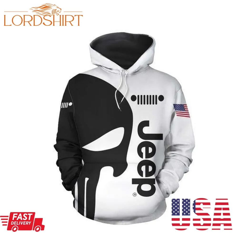 Skull Jeep 3D Hoodie For Men For Women All Over Printed Hoodie