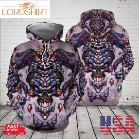 Skull Pullover And Zip Pered Hoodies Custom 3D Graphic Printed 3D Hoodie All Over Print Hoodie For Men For Women