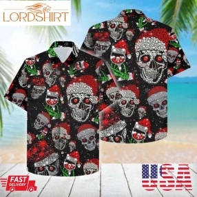 Skull Santa Christmas Hawaiian Shirt