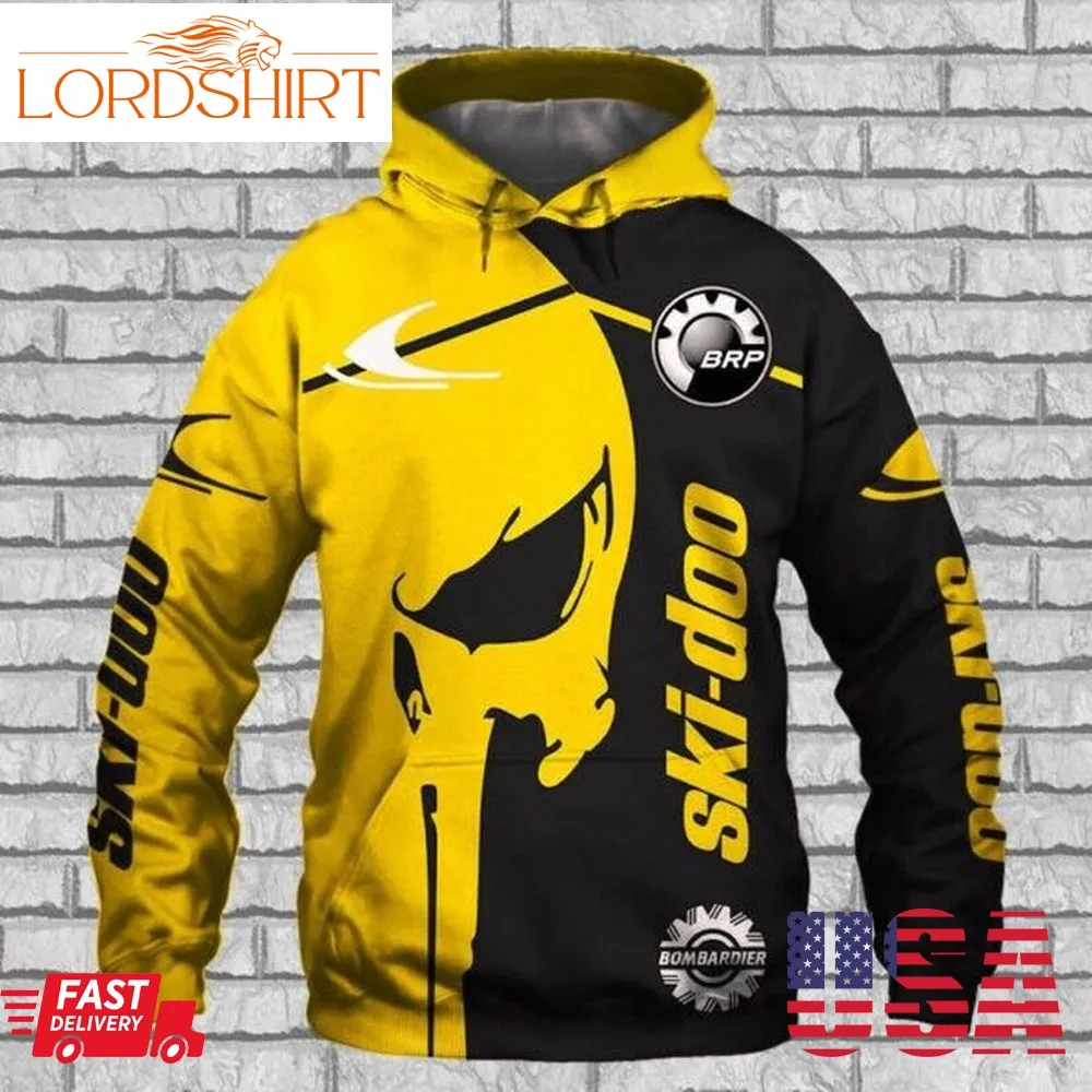 Skull Ski Doo Brp Men And Women 3D Full Printing Hoodie Shirt Skull Ski Doo Brp 3D Full Printing Shirt