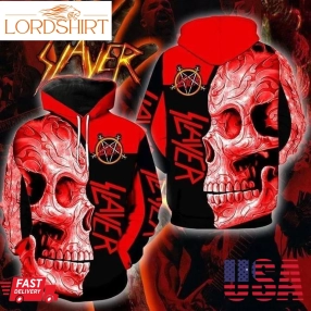 Skull Slayer Pullover And Zippered Hoodies Custom 3D Skull Slayer Graphic Printed 3D Hoodie All Over Print Hoodie For Men For Women