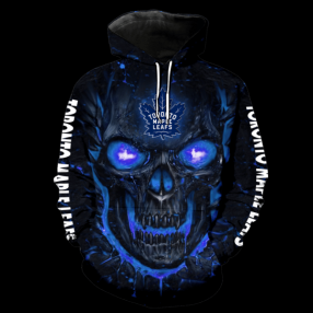 Skull Toronto Maple Leafs Nhl And 2020 3D Hoodie Sweatshirt