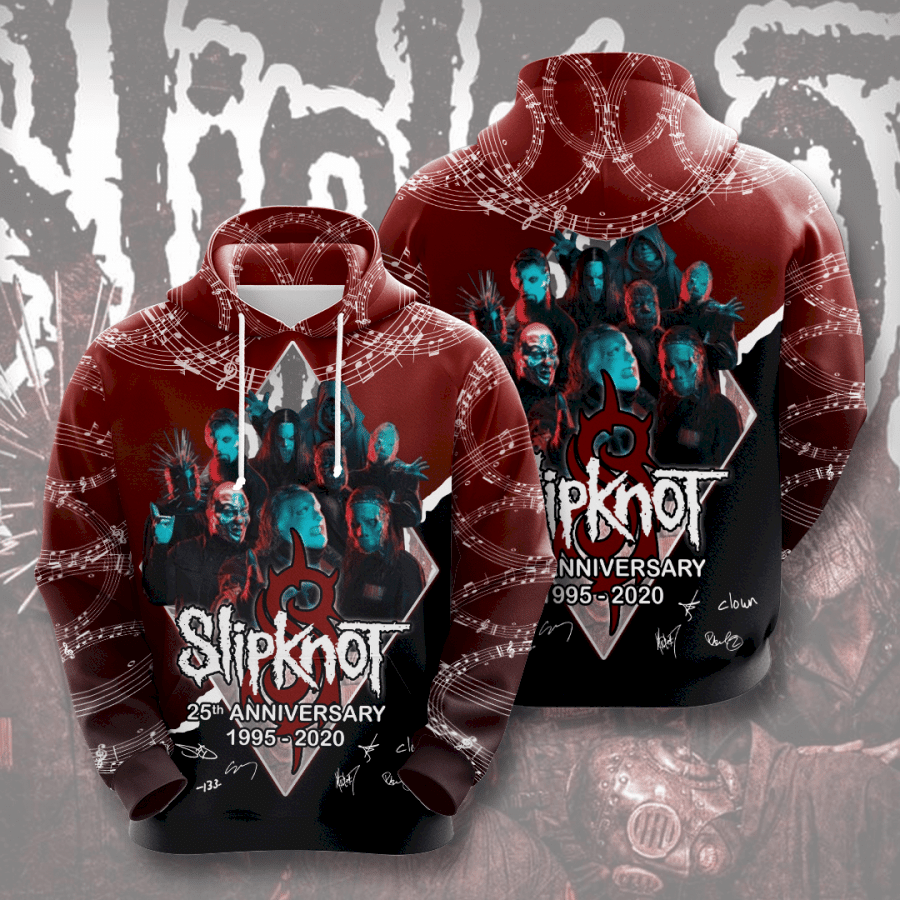 Slipknot 25Th Anniversary 3D Hoodie Full Print For Men Women Ipq3305