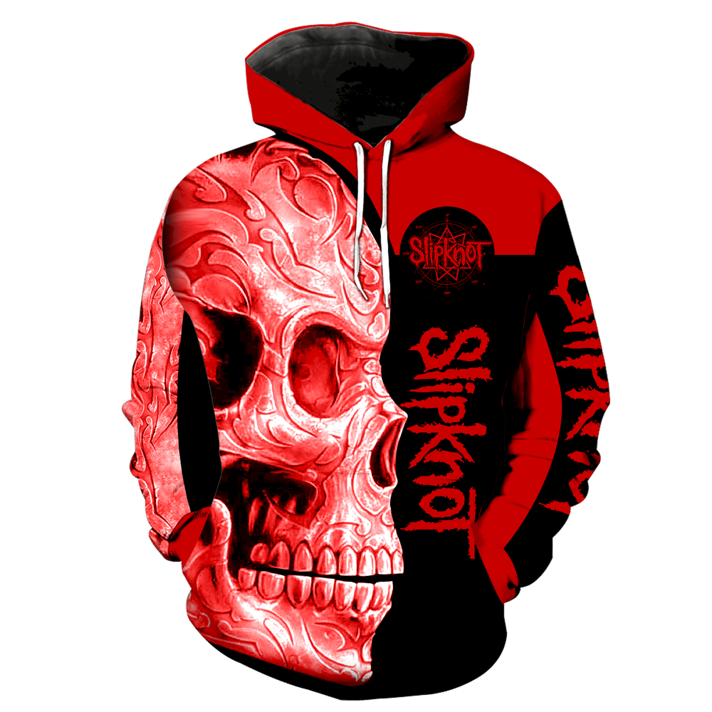 Slipknot Band Skull New Full Over Print V1370 Hoodie Zipper