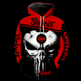 Slipknot Punisher Skull Men And Women 3D Full Printing Hoodie