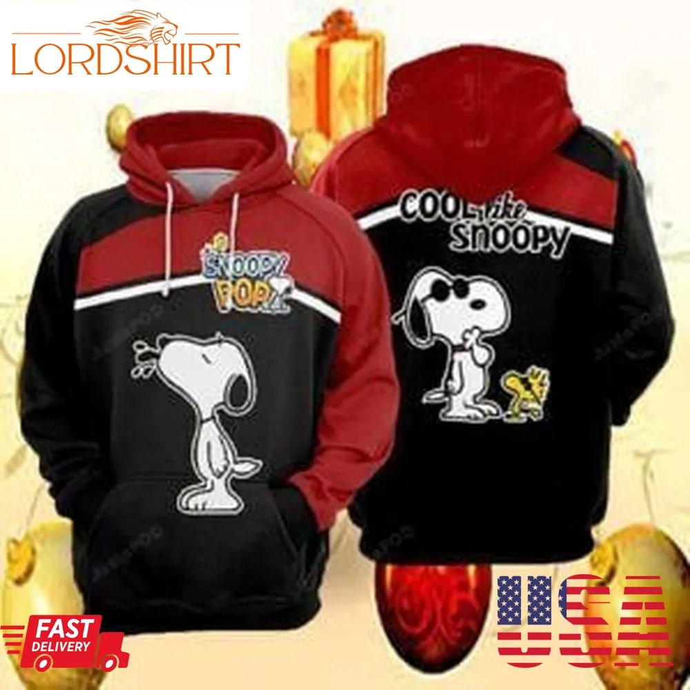 Snoopy Christmas For Unisex 3D All Over Print Hoodie Zip Up