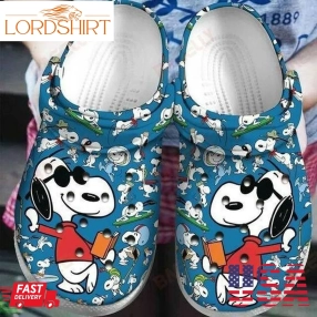 Snoopy Reading Books Crocs Crocband Clog Comfortable Water Shoes