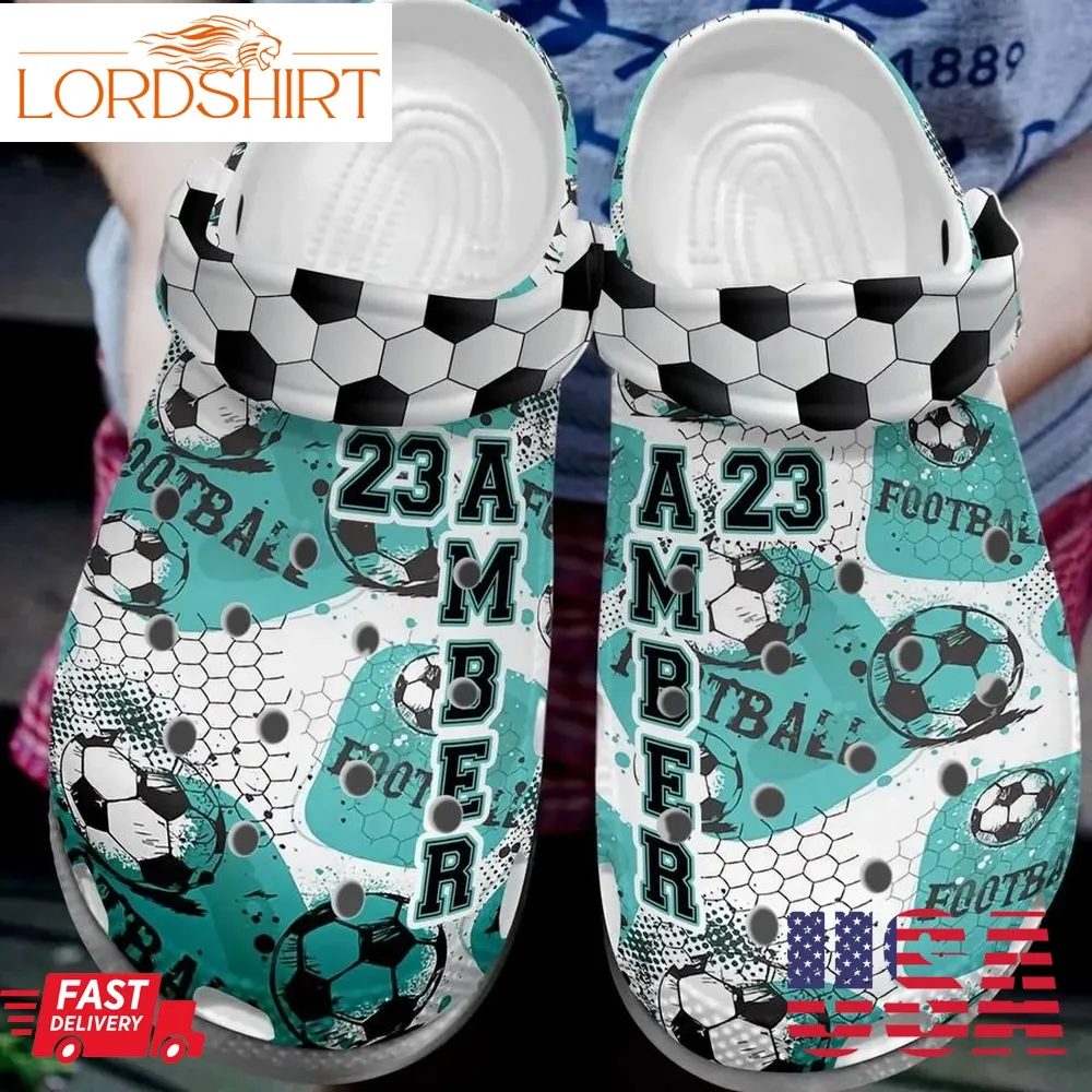 Soccer Personalize Clog Custom Crocs Fashionstyle Comfortable For Women Men Kid Print 3D 8 Colors