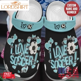 Soccer Personalize Clog Custom Crocs Fashionstyle Comfortable For Women Men Kid Print 3D Personalized Soccer Fan