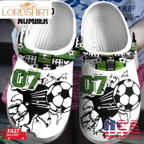 Soccer Personalized Clog Custom Crocs Comfortablefashion Style Comfortable For Women Men Kid Print 3D Cool Shot