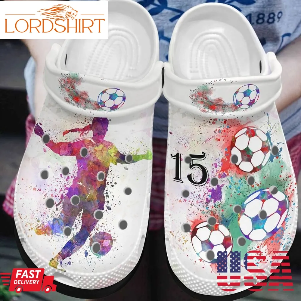 Soccer Personalized Clog Custom Crocs Comfortablefashion Style Comfortable For Women Men Kid Print 3D Just A Girl Who Loves Soccer