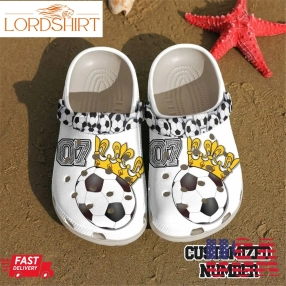 Soccer Personalized Clog Custom Crocs Comfortablefashion Style Comfortable For Women Men Kid Print 3D King Sport