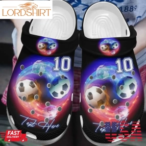 Soccer Personalized Clog Custom Crocs Comfortablefashion Style Comfortable For Women Men Kid Print 3D Perfect Choice