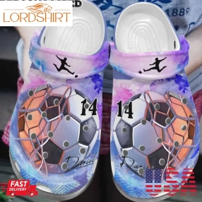 Soccer Personalized Clog Custom Crocs Comfortablefashion Style Comfortable For Women Men Kid Print 3D Soccer P1