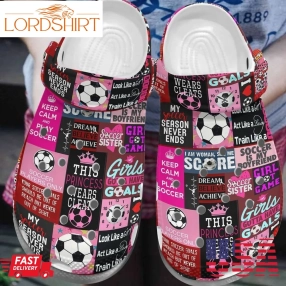 Soccer Personalized Clog Custom Crocs Comfortablefashion Style Comfortable For Women Men Kid Print 3D This Pricess Wears Cleats