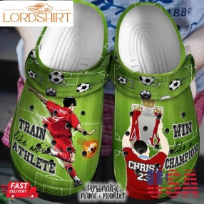 Soccer Personalized Clog Custom Crocs Comfortablefashion Style Comfortable For Women Men Kid Print 3D Win Like A Champion