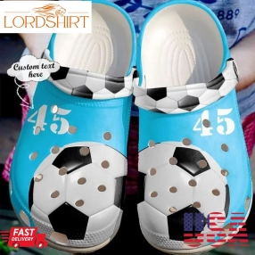 Soccer Personalized Lovers Sku 2255 Crocs Crocband Clog Comfortable For Mens Womens Classic Clog Water Shoes