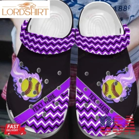 Softball Crocs Classic Clog Personalized Colorful Softball Shoes