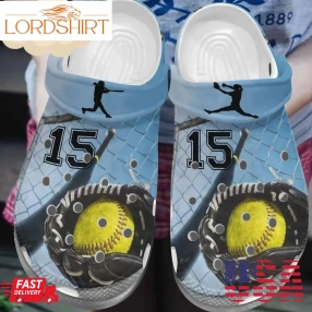 Softball Personalize Clog Custom Crocs Fashionstyle Comfortable For Women Men Kid Print 3D Cool Player