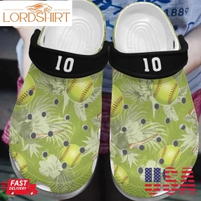 Softball Personalize Clog Custom Crocs Fashionstyle Comfortable For Women Men Kid Print 3D Softball ItS Great