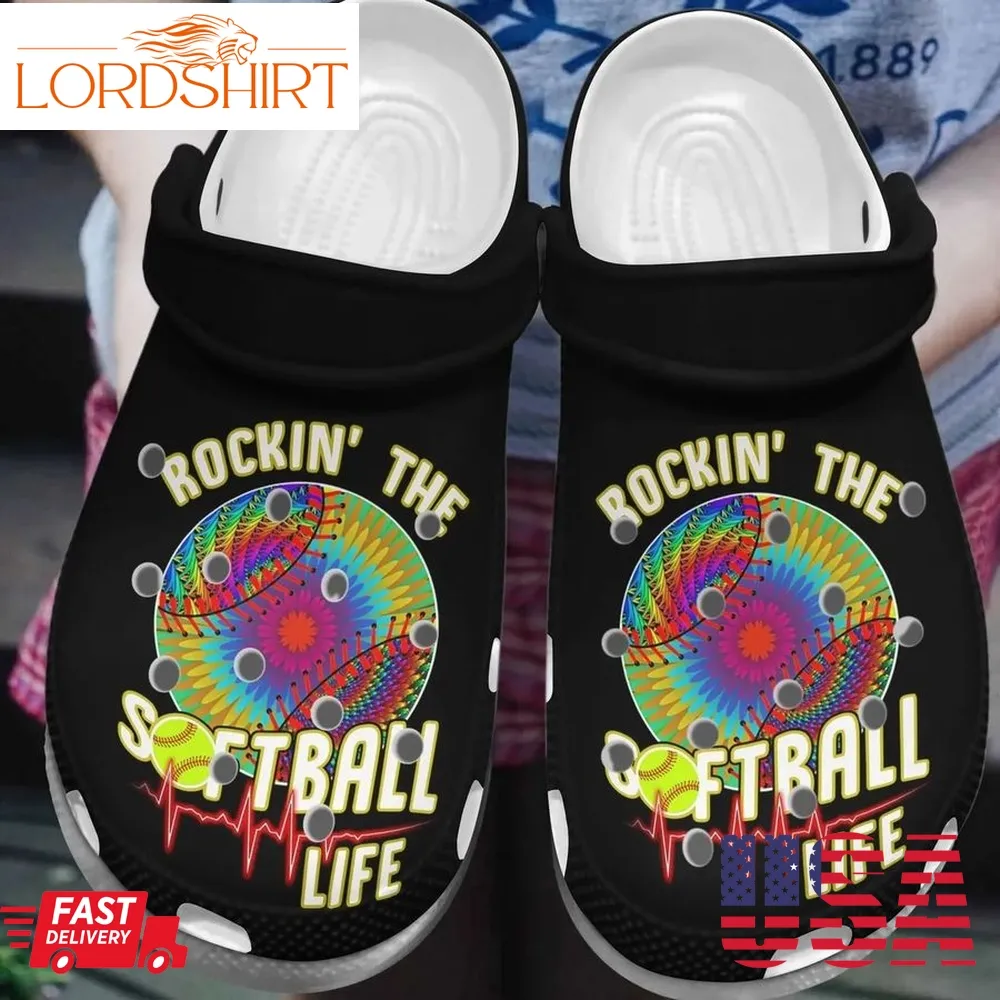 Softball Personalize Clog Custom Crocs Fashionstyle Comfortable For Women Men Kid Print 3D Softball Life