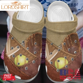 Softball Personalize Clog Custom Crocs Fashionstyle Comfortable For Women Men Kid Print 3D Softball Time