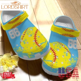 Softball Personalize Clog Custom Crocs Fashionstyle Comfortable For Women Men Kid Print 3D Whitesole Softball Lover