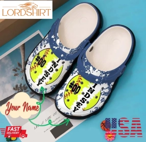 Softball Personalized Clog Custom Crocs Comfortablefashion Style Comfortable For Women Men Kid Print 3D 00 Ball