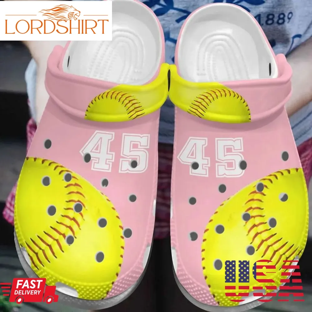 Softball Personalized Clog Custom Crocs Comfortablefashion Style Comfortable For Women Men Kid Print 3D Feel Like Home