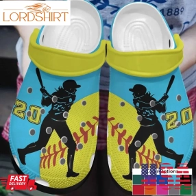 Softball Personalized Clog Custom Crocs Comfortablefashion Style Comfortable For Women Men Kid Print 3D Softball Is My Life 4