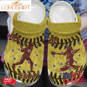 Softball Personalized Clog Custom Crocs Comfortablefashion Style Comfortable For Women Men Kid Print 3D Softball Lovers 15