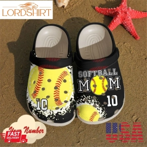 Softball Personalized Clog Custom Crocs Comfortablefashion Style Comfortable For Women Men Kid Print 3D Softball Mom P2