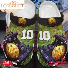 Softball Personalized Clog Custom Crocs Comfortablefashion Style Comfortable For Women Men Kid Print 3D Softball Player