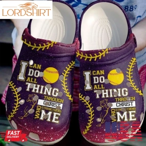 Softball Personalized Clog Custom Crocs Comfortablefashion Style Comfortable For Women Men Kid Print 3D Strong Girl