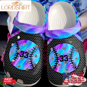 Softball Personalized Color Mix Sku 2302 Crocs Crocband Clog Comfortable For Mens Womens Classic Clog Water Shoes