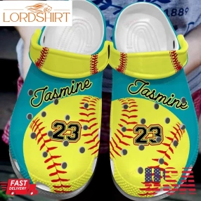 Softball Personalized Crocs Classic Clog Softball Is In My Heart Shoes