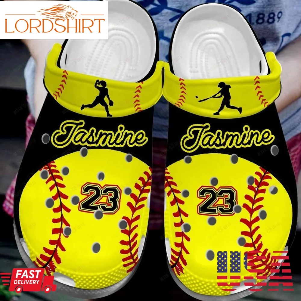 Softball Personalized Crocs Classic Clog Softball Lover Shoes