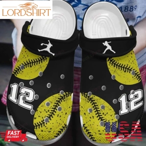 Softball Personalized Crocs Classic Clog Whitesole Love The Game Shoes