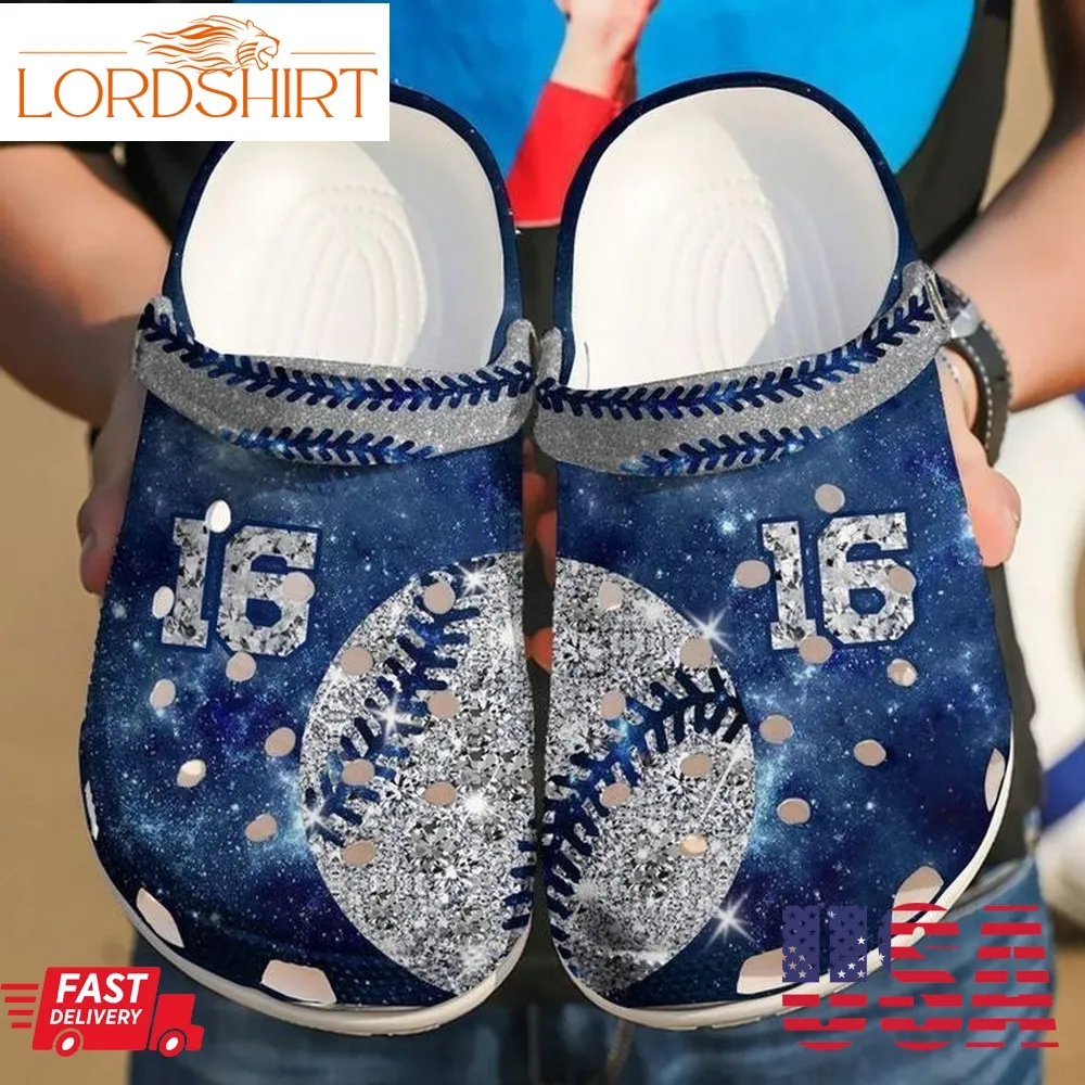 Softball Personalized Diamond Galaxy Sku 2335 Crocs Crocband Clog Comfortable For Mens Womens Classic Clog Water Shoes