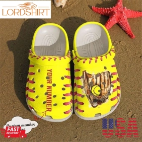 Softball Personalized Glove Sku 2412 Crocs Crocband Clog Comfortable For Mens Womens Classic Clog Water Shoes