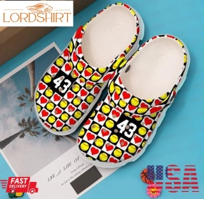 Softball Personalized Love Sku 2354 Crocs Crocband Clog Comfortable For Mens Womens Classic Clog Water Shoes