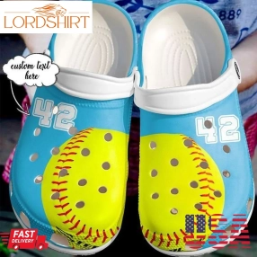 Softball Personalized Lovers Sku 2348 Crocs Clog Shoes