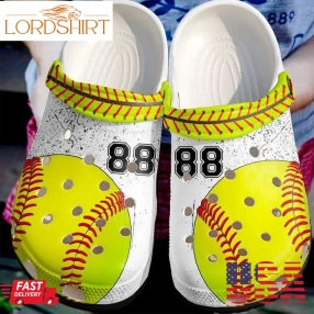 Softball Personalized Mix Color Sku 2358 Crocs Clog Shoes