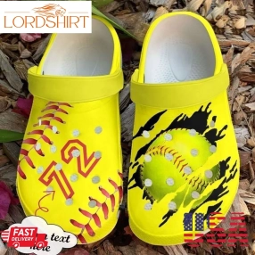 Softball Personalized Season Sku 2433 Crocs Clog Shoes