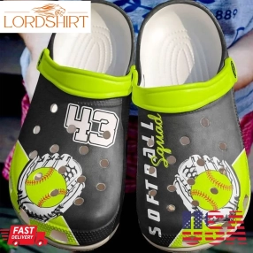 Softball Personalized Squad Sku 2365 Crocs Crocband Clog Comfortable For Mens Womens Classic Clog Water Shoes