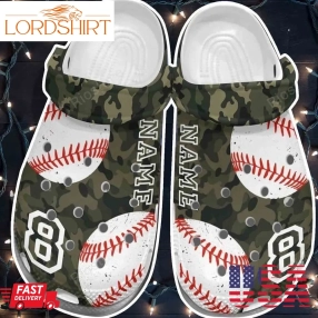 Soldier Baseball Player Shoes Crocs Clogs Gift For Men Boys   Baseball B28