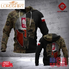 Soldier Spartan Polish 3D Hoodie For Men And Women All Over Printed Hoodie